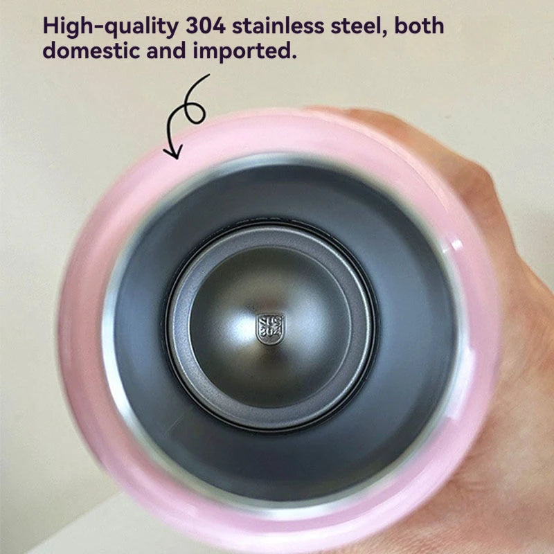 TYESO Stainless Steel Thermal Water Bottle Portable Tumbler Sport Vacuum Flask Keeps Cold and Heat Thermal Mug Car Insulated Cup