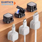 Magnetic Cable Clip Winder Holder Adhesive Wire Keeper Cord Cable Organizer USB Charging Cables Winder for Office Desktop Home