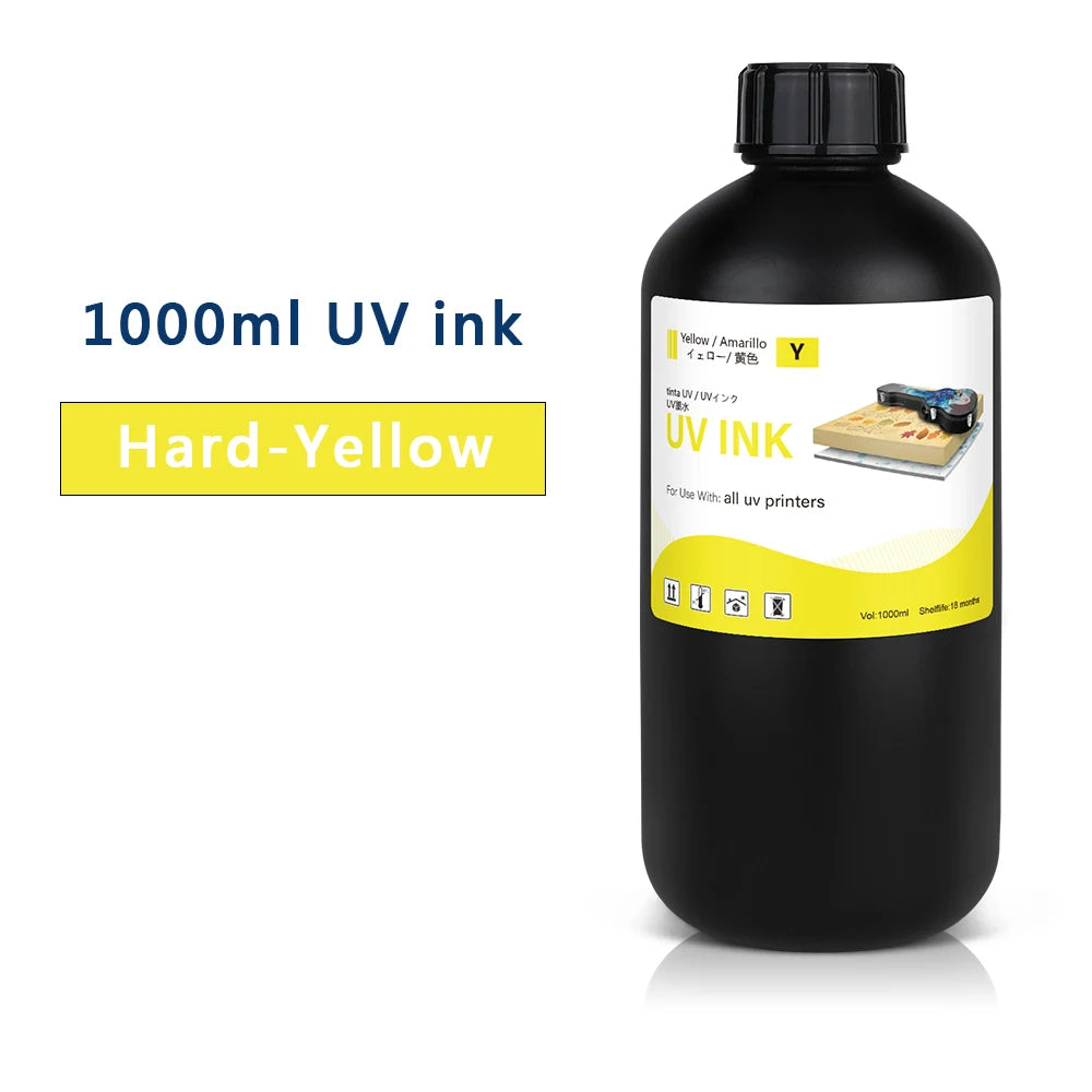 LED UV Ink 1000ml UV Ink For Epson 1390 R1800 R1900 TX800 4800 7880 9880 DX5 DX7 UV Flatbed Printer Universal UV Curing Ink