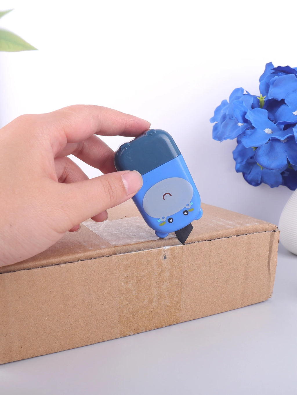 Cute Animal Roller Privacy Stamp - Panda Hippo Tiger Security Inkless Stamp for Identity Protection, Mail, Documents, Office Use