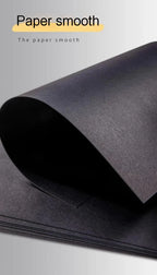 A4/A5 Black Cardboard Sheets Paper Art Painting Supplies Double-Sided for Graffiti Drawing Diy Handmade Cardstock 180/230/300g