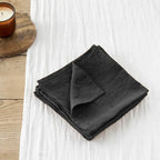 Set of 4 Cloth Napkins 100% Pure Linen 16x16Inch Hemmed Dinner Napkins Easy Care Machine Washable for Christmas Wedding Party