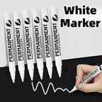 1/3/6Pcs White Marker Pens Acrylic Paint Pen for Rock Ceramic Glass Tire Metal Canvas Waterproof Painting White Marker