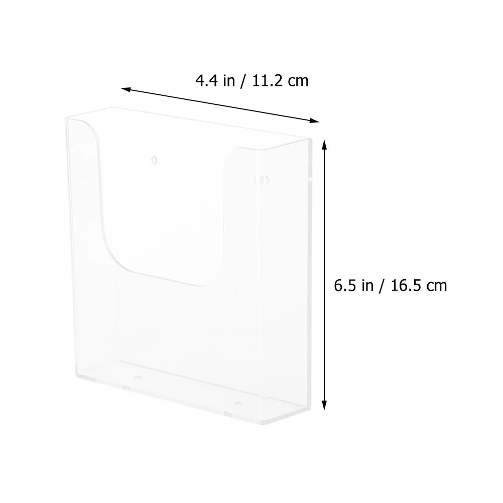 Wall-Mounted Document Organizer Practical Plastic File Holder File Paper Rack Wall Mounted/Hanging Document Paper Organizer