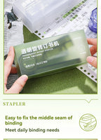 Acrylic Transparent Stapler 360-Degree Rotating Multifunctional Powerful Long Stapler for School And Office Use