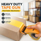 Heavy Duty Metal Tape Dispenser, Industrial Packaging Tape Gun, Handheld Tape Cutter for Shipping