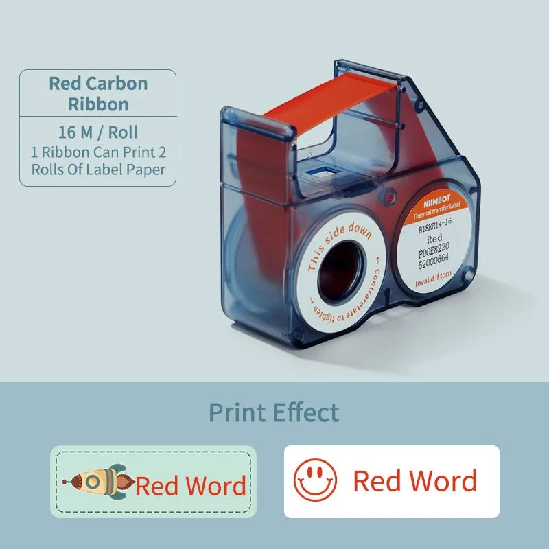 Wireless portable printer color label printer NIIMBOT B18 thermal transfer technology ribbon printing multi-color printing