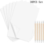 50pcs A4 Graphite Transfer Paper Tracing Painting Sheets Copy Graphite Paper for Drawing Patterns Sketch Canvas Fabric
