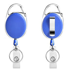 1 Pcs Aluminum Alloy Card Cover Case Bank Business Work Card Holder with ABS Retractable Badge Reel Credit ID Card Badge Bag
