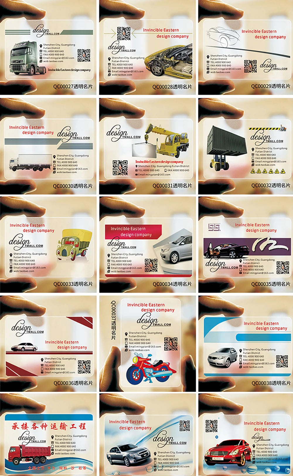 200PCS 500PCS Custom Transparent Pvc Card Plastic Identity Waterproof For Business Visit Round Corners One Side Add White Ink