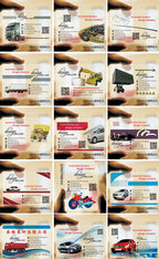 200PCS 500PCS Custom Transparent Pvc Card Plastic Identity Waterproof For Business Visit Round Corners One Side Add White Ink