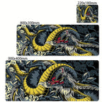 Black and White Dragon Large Mouse Mat Gaming Mousepad Big Rubber Base Mouse Pad Purple Deskpad Eyboard Mats Mousepads 400x900