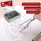 Metal Compass Set Drafting Compass with Replacement Refill for Students Exam Drawing Tools Stationery Compasso Geometry Compas