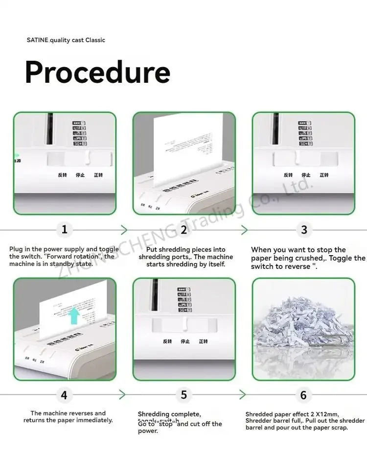 220v Electric GD-9050 Shredder Office Automatic Home Granular Electric Power Commercial Convenient Desktop 5 Level Security Crus