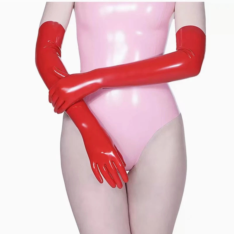 Sexy Long Short Latex Glove for Women Punk Gloves Sexy Hip-pop Jazz Outfit Mittens Culb Wear Cosplay Costumes Accessories