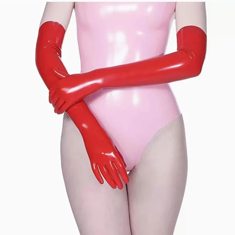 Sexy Long Short Latex Glove for Women Punk Gloves Sexy Hip-pop Jazz Outfit Mittens Culb Wear Cosplay Costumes Accessories