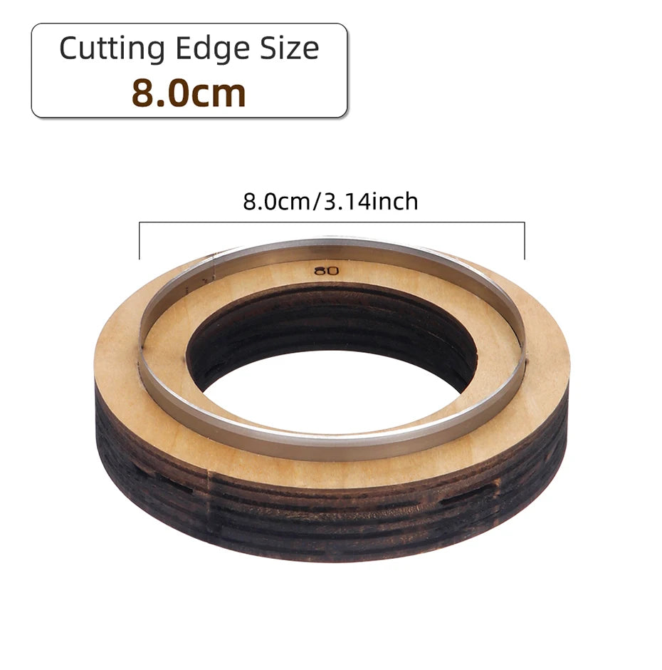 QJH Big Size Hollow Round Hole Punch, High Carbon Steel Round Leather Cutting Dies for DIY Leather Crafts (5 6 7 8 9 10 11 12cm)
