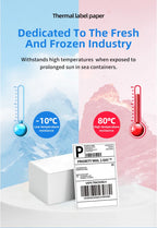 Fulet Hot Selling 4X6 10x15cm 100x150mm 500 Labels Fanfold Thermal Shipping Label compatible with most of thermal printers