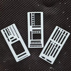 Dot Grid Flexible Record Template Checklists Boxes Lines Stencils Handmade Template Ruler Educational Drafting Tool