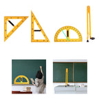Multifunction Teaching Ruler Math Geometry Ruler for Drafting Blackboard