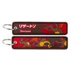Kawaii Japanese Elf Anime Embroidery Key Fobs Key Tag Motorcycles Cars Backpack Chaveiro Keychain Fashion Keyring Friends Gifts