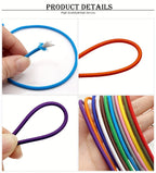 3 Yards 3mm Round Elastics Bungee Shock Cord Elastic Rope Rubber Band Strap String Cordon Shoelaces Sewing Accessories