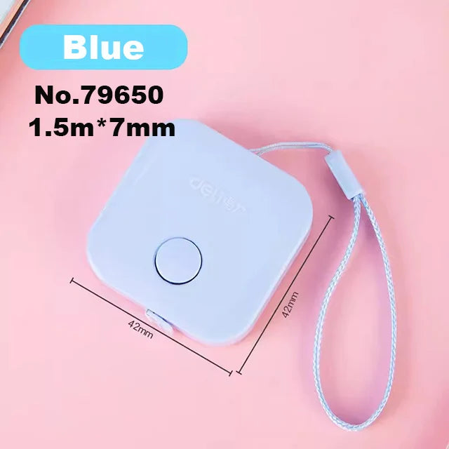 Deli 1.5m 2m Measure Tape Double Scale Body Sewing Flexible Ruler for Kids Aldult Height Waist Measuring Tailor Craft Soft Ruler