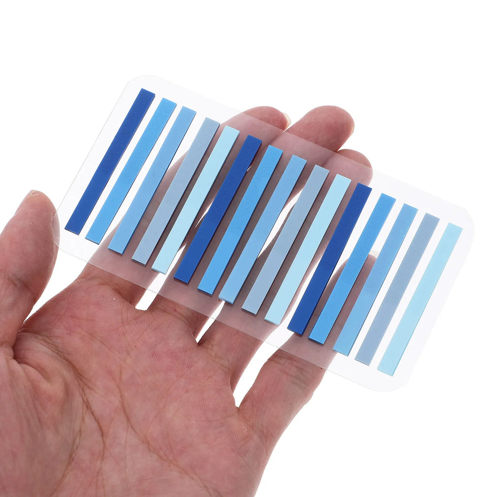 4Set Reading Tabs Ultra-Thin Repositionable Index Tabs Writable Colored Book Flags for Study Notes File Classification