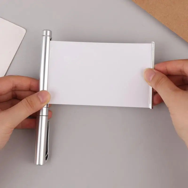 1Pcs Hidden Writable Pull Paper Pen Easy To Use Secret Information Writing Tool With Exams Notes Automatic Retractable Invisible
