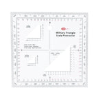 Clear MGRS USNG Coordinate Scale Protractor for Sea & Land Navigation Adventure Topographical Map Scale