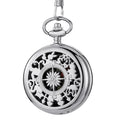 Multifunctional Pocket Watch Flip Open Survival Compass for Men Retro Hollow Out Pocket Watch Compass with Clasp Chain Dropship