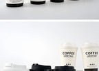 50pcs Thick Double-layer Coffee Paper Cup Disposable 90mm Caliber Hot Drink Leak Proof with Lid Shop Takeaway Paper Cups