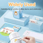 Custom Transparent Self-adhesive Baby Name Sticker Customised Kindergarten Tag in Hebrew Personalized Waterproof Stickers Label