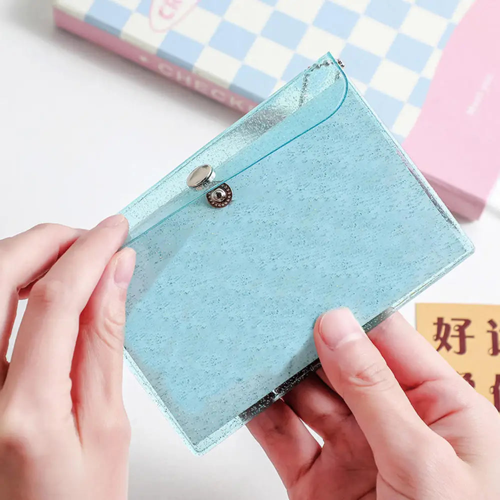 Pu Leather Card Holders Id Badge Case Clear And Color Border Lanyard Holes Bank Credit Id Badge Holders Accessories Wholesales