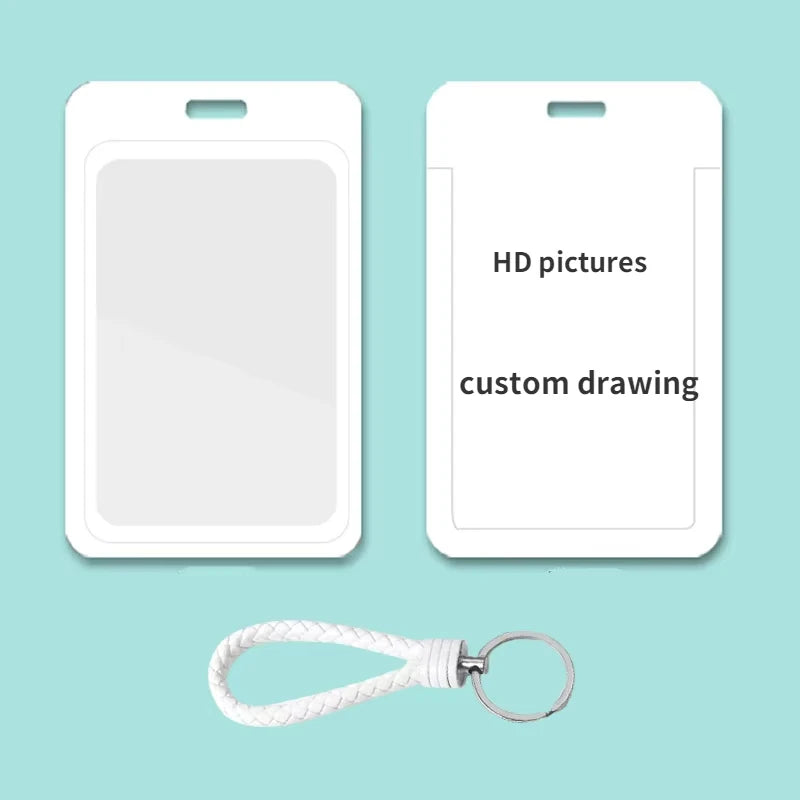 High-definition Printing ID Cards Holders Custom and Lanyard Badge PVC Holder Personal Tailor Your Own Photo Company Gift Custom