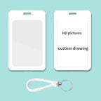 High-definition Printing ID Cards Holders Custom and Lanyard Badge PVC Holder Personal Tailor Your Own Photo Company Gift Custom