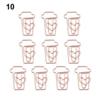 50/20pcs Love Diamond Crown Envelope Stationery Photo Tickets Office Supplies Metal Book Paper Clip Paperclips Mini Binder Clips