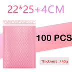 100/1 PCS Pink Poly Bubble Mailers Padded Envelopes Self Seal Padded Envelopes Gift Bags Packaging Envelope School Supplies