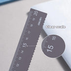 Deli 4Pcs Metal Ruler Set Multifunctional Straight Triangle Ruler Protractor Math Geometry Kit for School Kids Drawing Measuring