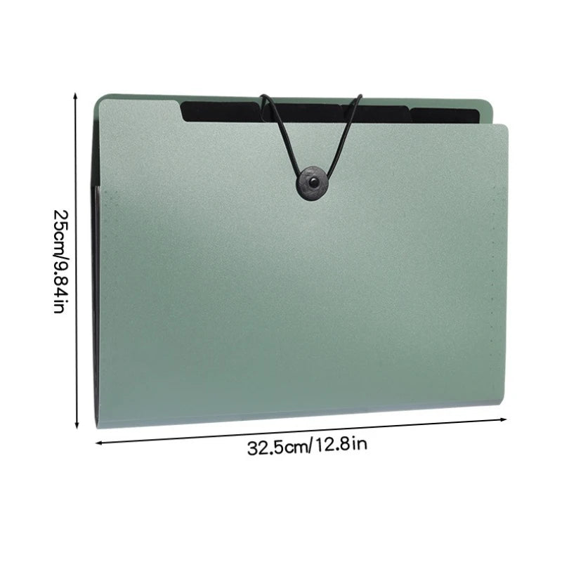 Three Colors Horizontal A4 Folder Students Office Business Trip Multi-layer Large Capacity 5/8/13 Layers Storage Organ Bag