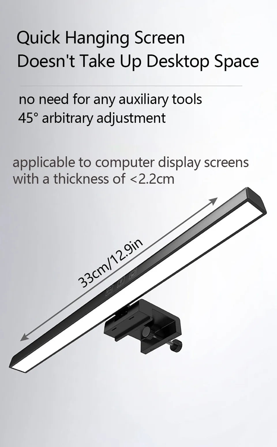 Led Monitor Light Bar Computer Lamps Reading Light Screen Hanging Desk Light Stepless Dimming Monitor For Bedroom Study Room