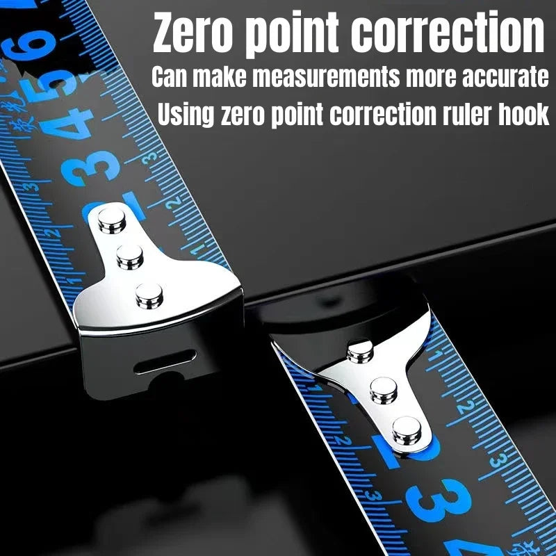 Portable High-precision Measuring Tape Thickened Wear-resistant Tape Measure Retractable Blue 3M 5M 7.5M 10M Work Measuring Tool