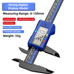 TINSOL 150mm High Precision Digital Caliper Carbon Fiber Reinforced Electronic Vernier Caliper LCD Display Auto Off for Jewelry