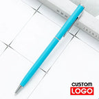New Metal Ballpoint Pen Rose Gold Pen Custom Logo Advertising Ballpoint Pen  Lettering Engraved Name School&office Supplies