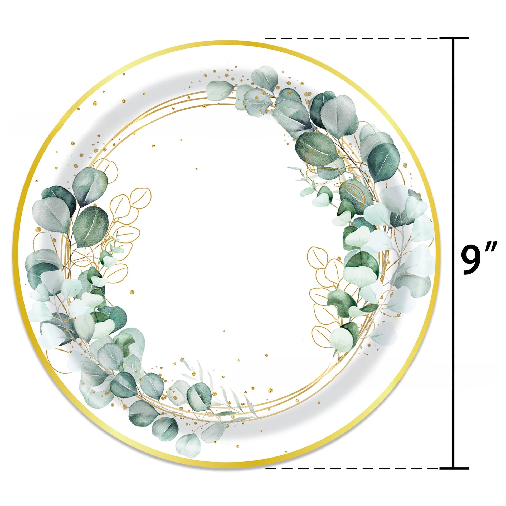 20pcs Disposable Tableware Such As Green Ink Party Sage Themed Paper Cups Plates Tissues Knives Birthday Party Decorations