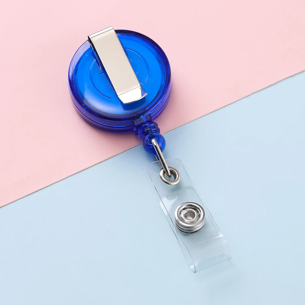 Retractable Steel Cord Pull Reel Keychains Spring Buckle Clasp Wire Rope Key Ring Recoil ID Card Holder Key Chain Multiple Tools
