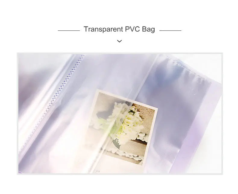 Transparent PVC Bag A5 Display Book Multi Pocket File Folder For A5 Document Organizer Paper Storage Clear File A5 Folder