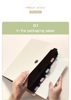 Three Colors Horizontal A4 Folder Students Office Business Trip Multi-layer Large Capacity 5/8/13 Layers Storage Organ Bag