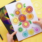 22pcs Spirograph Ruler Set Geometric Ruler Mathematical Roulette Drawing Tools Learning Painting Creative Educational Art Tool