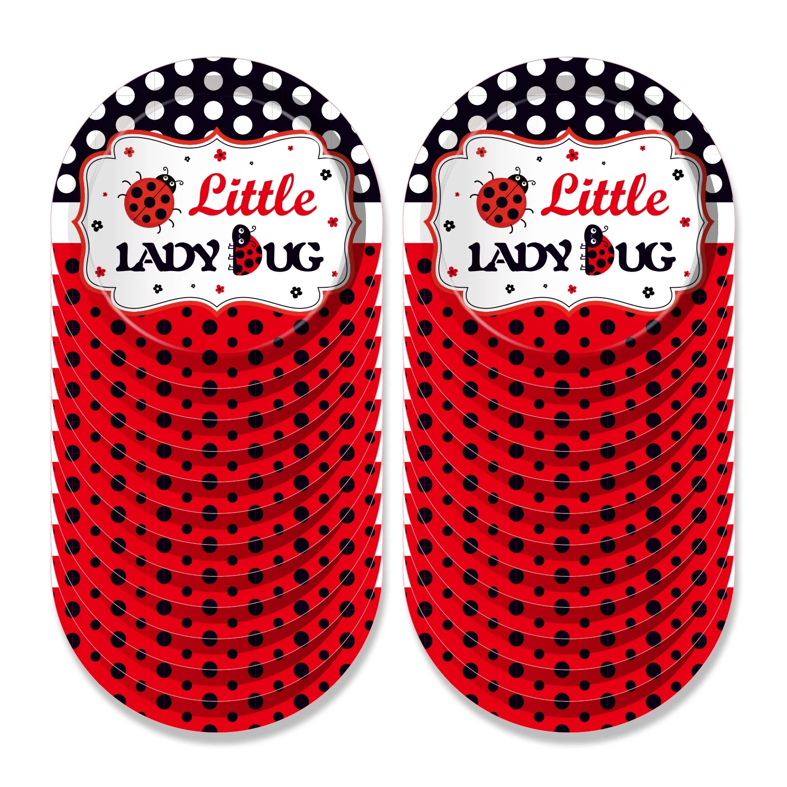 Insect Ladybug Party Disposable Tableware Sets Kids Birthday Plates Cups Napkins For Baby Shower Party Dinnerware Decoration